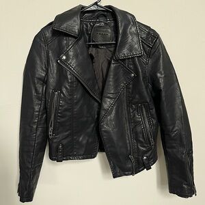 Faux Leather Motorcycle Jacket